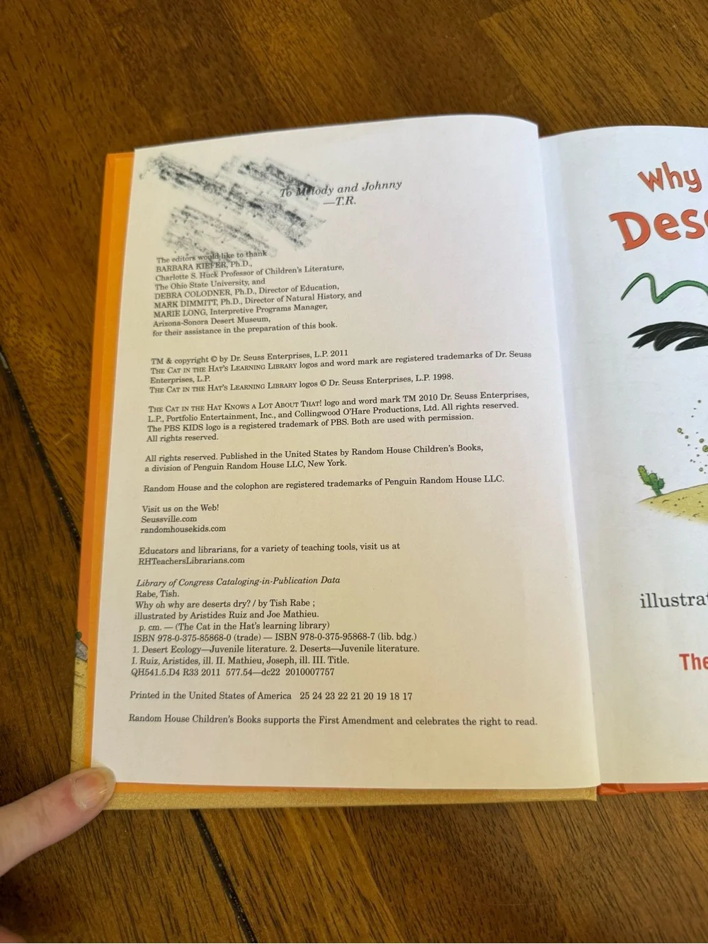 Dr. Seuss Why Oh Why Are Deserts Dry? - Orange, Green, Black